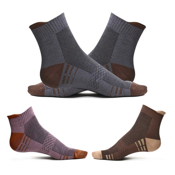 Men's cotton Net ankle length socks (Pack of 3 pair)