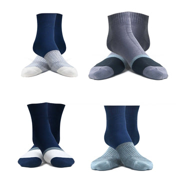 Men's cotton unisex ankle length socks (Pack of 2 pair)
