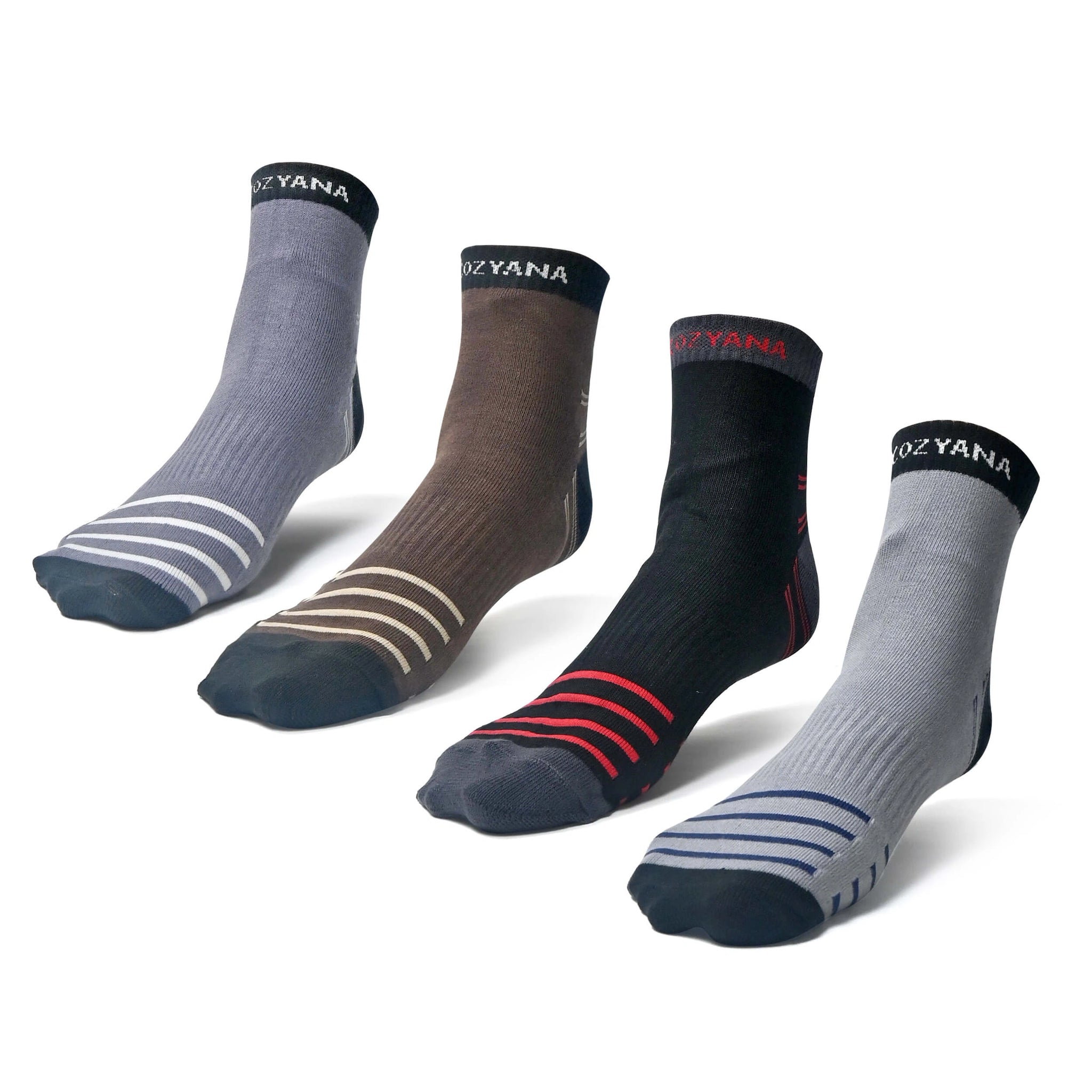 Men's cotton unisex ankle length socks (Pack of 4)