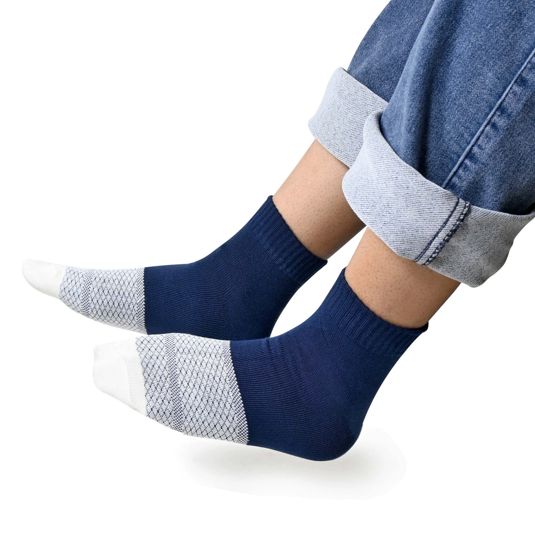 Men's cotton unisex ankle length socks (Pack of 2 pair)