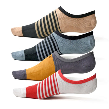 Men's cotton loafer socks (Pack of 4 pair)